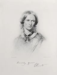 Porträt von Charlotte Bronte, graviert von Walker und Boutall